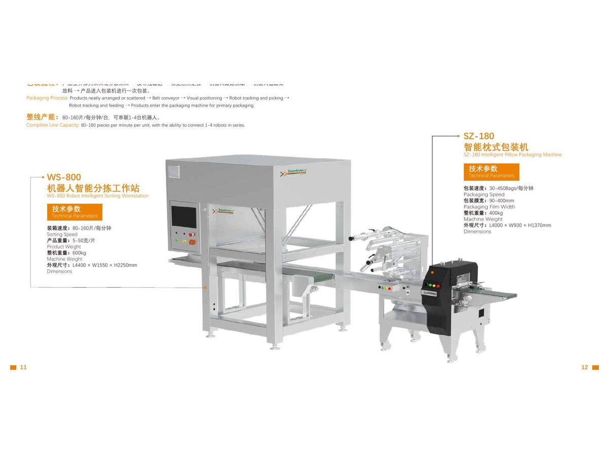 Integrated Line Solution WS-800 Robotic Intelligent Sorting Workstation Solution
