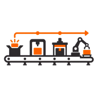 Integrated automatic packaging line