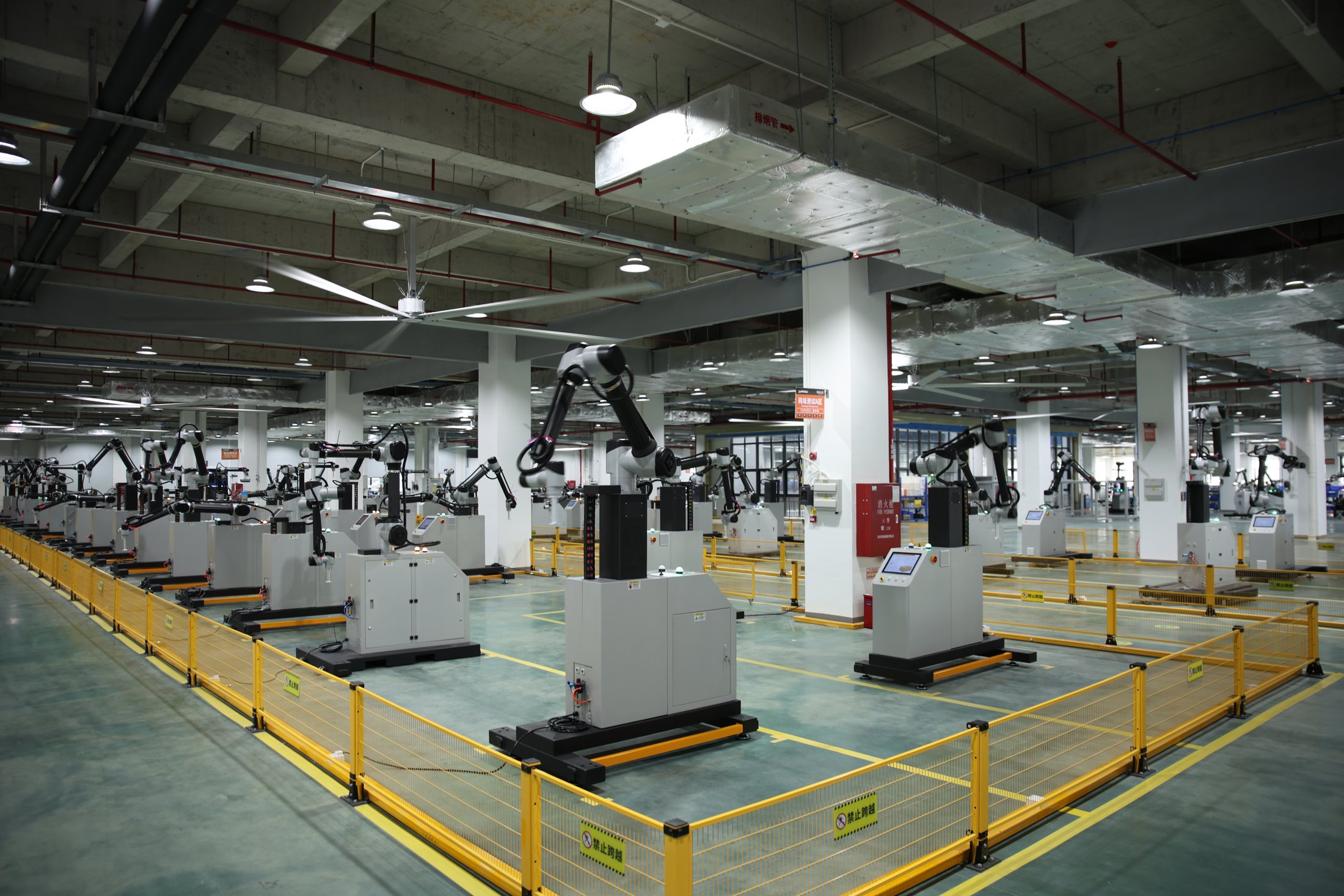 Collaborative palletizing equipment installation